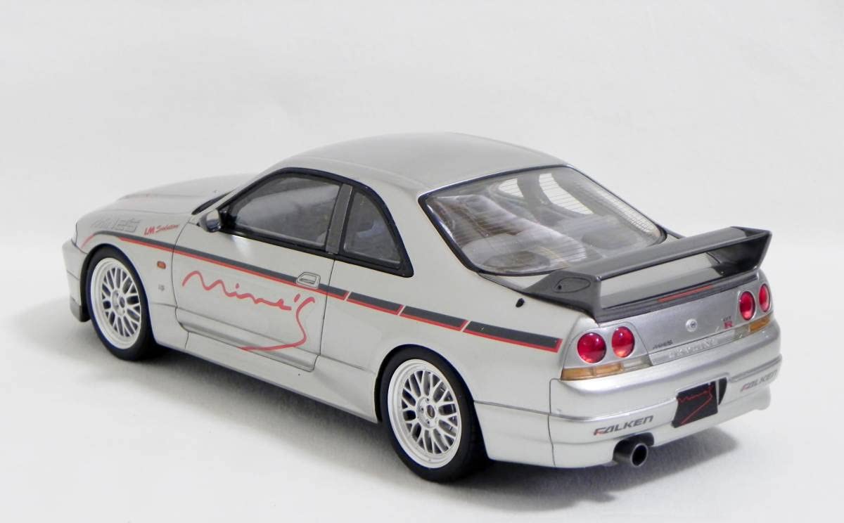 Amazon | OttO 1/18 Mine's SKYLINE GT-R BCNR33 シルバー 未展示 日産