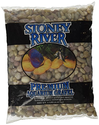 Stoney River Jumbo Gems Natural for Freshwater Aquariums, 5-Pound Bag