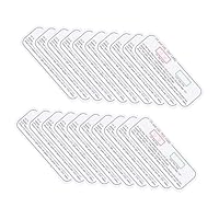 TOPPERFUN 20pcs Uv Test Cards for Uva Uvc Detection 2.5x7cm Uv Wavelength Indicator Meter and Discoloration Detection Paper for Indoor Safety and Professional Use