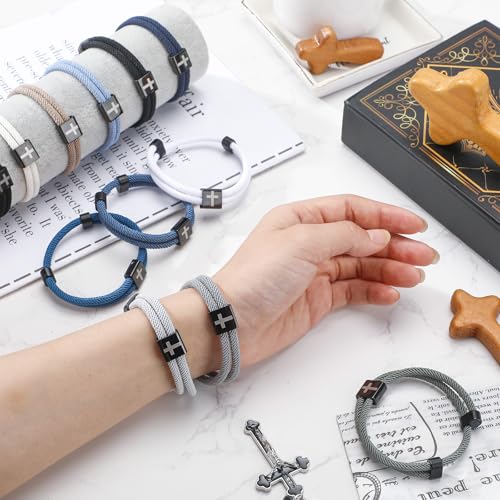 Landical COO-LANDICAL-2313 12 Pcs Braided Cross Bracelet thumb #5