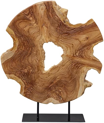 Uttermost Bahati Figura de Madera Natural y Negra 22.8 pulg alto miniatura 2