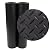 Rubber-Cal Diamond Plate Rubber Flooring Rolls, 1/8-Inch x 4 x 15-Feet, Black