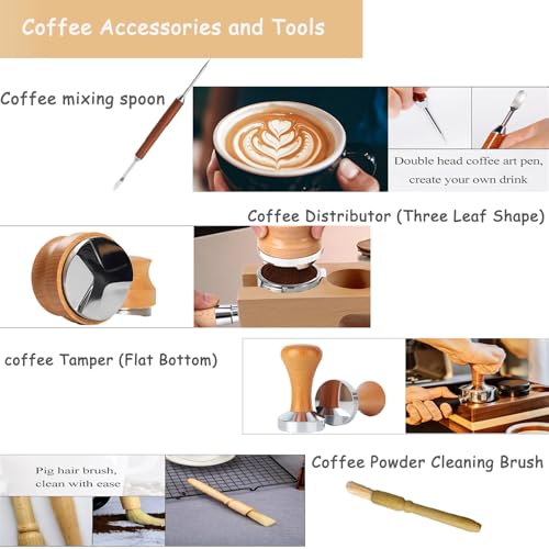 Kit accessoires expresso 51mm avec agitateur WDT et station tamper