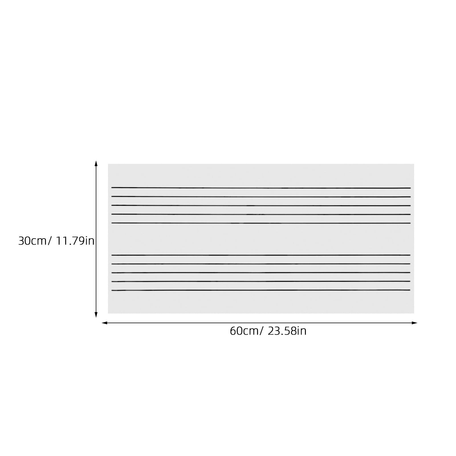 Abaodam Magnetische und Tragbar aus Gummi Whiteboard Tafel mit Notenlinien Wiederverwendbar für Musikunterricht und Klassenzimmergebrauch