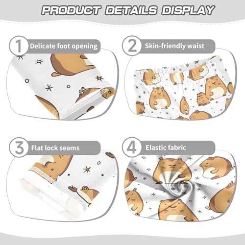 Mouse Pattern Girls Leggings Ultra Soft Compression Yoga Gym Pants for Kids 4-10T3