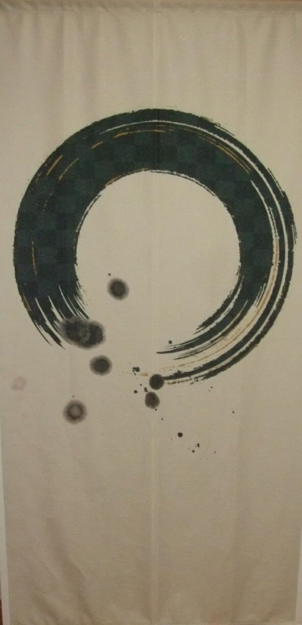 Amazon｜和風 のれん タペストリー 暖簾【円相（えんそう）】（幅85