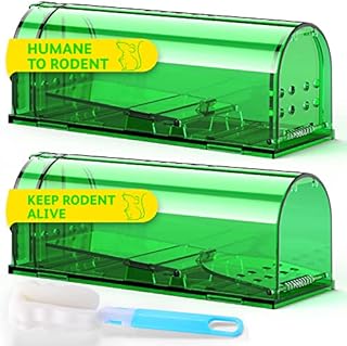 Mouse Traps, Humane Mouse Trap, Easy to Set, Mouse Catcher Quick Effective Reusable and Safe for Families -2 Pack