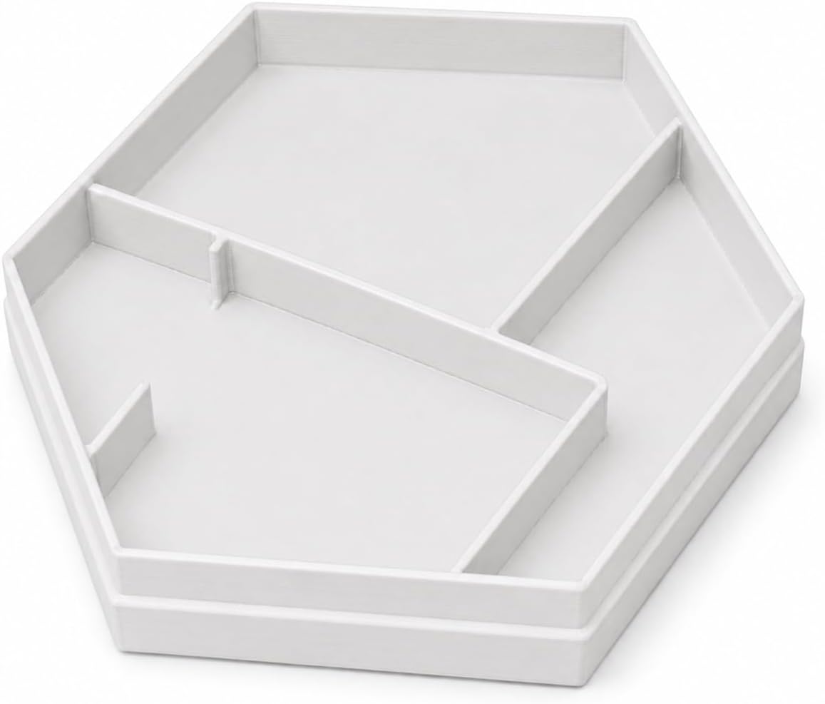 Board Game Piece Organizer with Dividers – Freestanding Card and Token Holder | Tabletop Game Night Storage Tray | Keeps Components Sorted and Game Table Clutter-Free