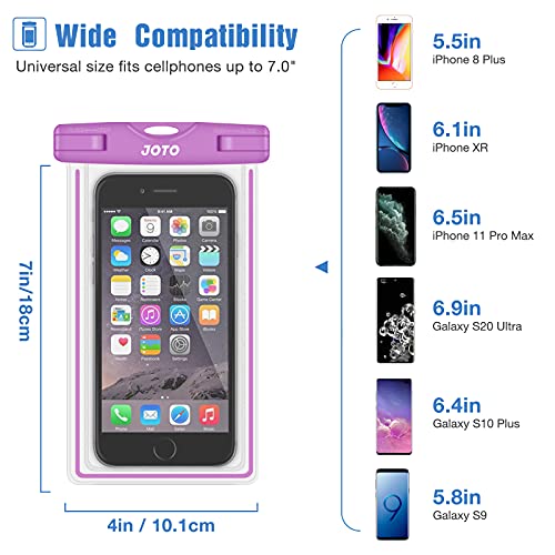 Image of JOTO Cellphone Dry Bag Waterproof Case for Up to 6.0-inch Diagonal Phones (Purple)