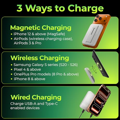 Zebronics 10000mAh MagSecure Powerbank, White - Image 8