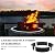 WSSEY Fire Pit Ring Outdoor 45'' Fire Liner 39'' Inner Wooden Burning Campfire Ring Insert Metal Bonfire Rings Above Ground for Patio Garden Grill Camping