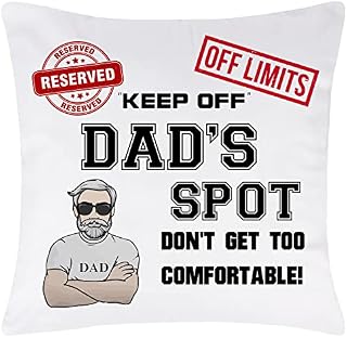 Merclix Dad Cushion Covers 45x45cm Gifts for Dad Who has Everything Funny Dad Gifts from Daughter Fathers Day Dad Presents for Christmas Daddy Gifts from Son Dad Birthday Gifts Ideas