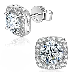 Halo Square - White Gold Plated