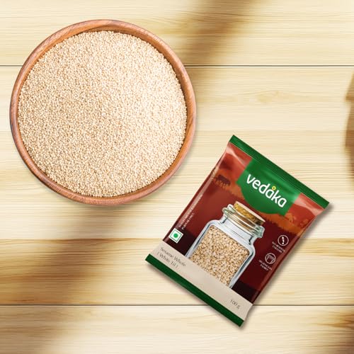 Image of Amazon Brand - Vedaka Sesame | Whole | 100 G | White Til