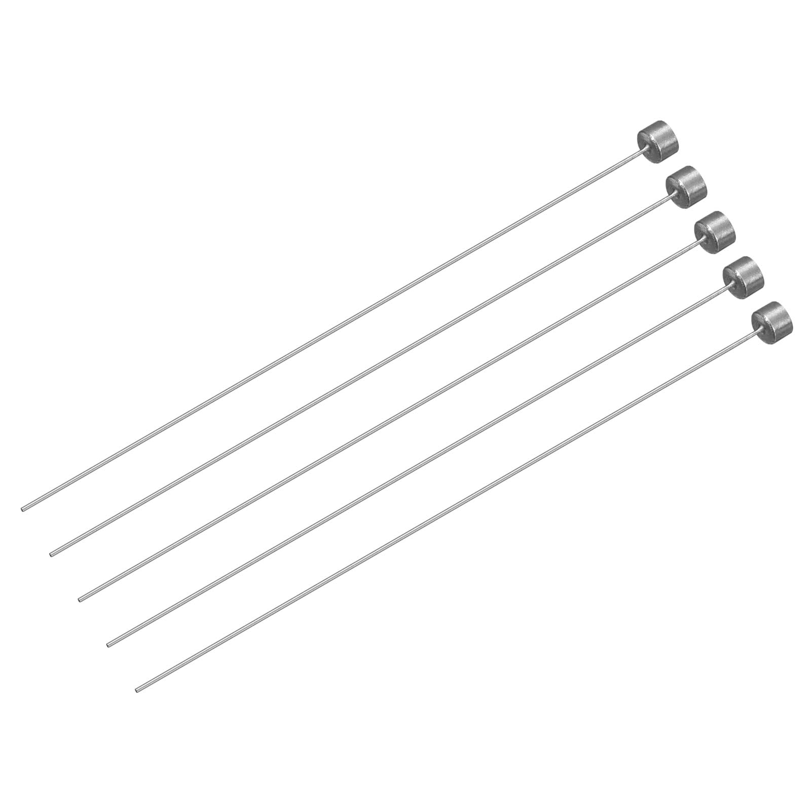 uxcell 5Pcs Straight Ejector Pins, 0.8mm (0.031") Dia. SKD61 Round Tip Punch 100mm (4") Long for Mechanical Maintenance