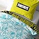 Bettwäsche Fortnite 135x200 - Teenager Gaming Geschenkidee, 1x Kissenbezug 80x80 + Bettbezug 135x200, mit Reißverschluss - Wende-Motiv - Fanartikel Teenager Geschenk Jungen und Mädchen
