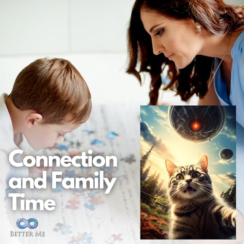 Rompecabezas UFO Selfie Cat 500 Piezas - Jigsaw de Nave Alienígena para Adultos | Rompecabezas divertido y único para amantes de gatos miniatura 3