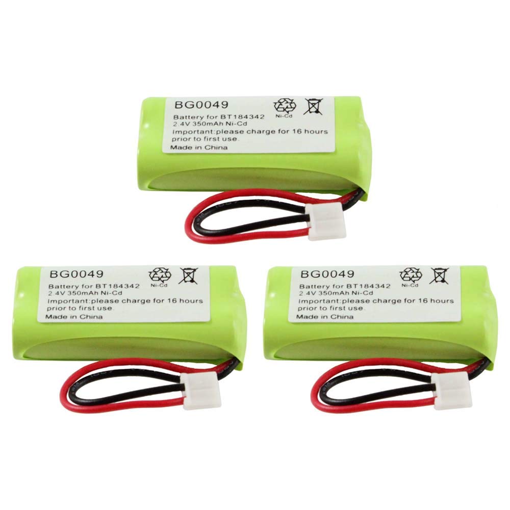 modsden WalR Rechargeable Cordless Phone Battery Ni-CD, 3 Pack, for AT&T/Lucent 3101 3111 AT-3201 AT-3211-2 BT-18433 BT-184342 BT-28433 BT-284342 BT-