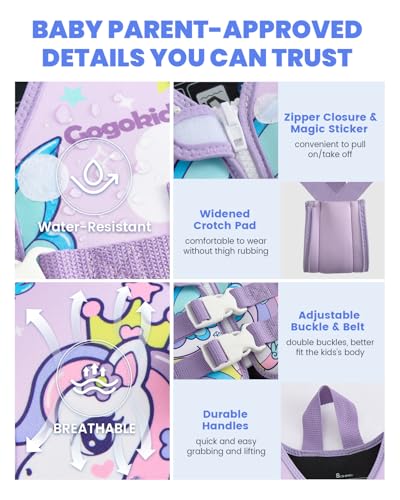 Image of Gogokids Puddle Float Jumper 33-66 Pounds, Toddler Swim Vest Kids 2-6 Years