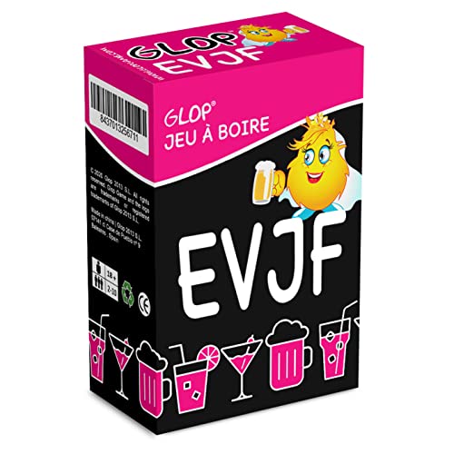 Glop Enterrement de Vie de Jeune Fille - EVJF - Jeu à Boire - Jeu EVJF - Bride to Be - Team Bride - Jeux de Cartes Adulte - Jeu de Société pour Apéro & Soirées - Accessoire EVJF - Jeux EVJF