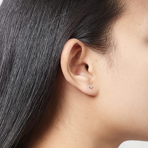 Boma Jewelry Sterling Silver Mini Minimalist Starburst Stud Earrings2
