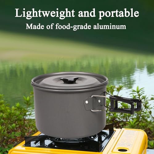 Batterie de cuisine de camping antiadhésive légère pour rando et survie - 7