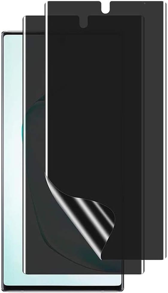 Galaxy Note 10 Plus Privacy Screen Protector, [Fingerprint Sensor Unlock] AntiSpy
