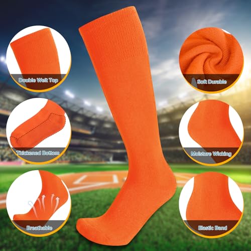Image of Baseball Socks and Belt Combo for Youth Adult - Softball Socks and Belt for Boys and Girls