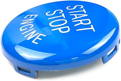 FSFY 1 Uds. Cubierta de botón de arranque de motor azul para BMW E Chassis 1 3 5 Series X1 X3 X5 X6 Z4