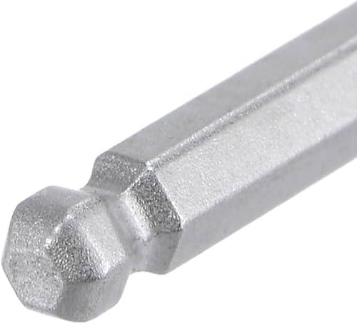 Miniatura 4 de uxcell Llave hexagonal de extremo de bola de 116", herramienta de reparación CR-V de brazo largo en forma de L, SAE 4 piezas