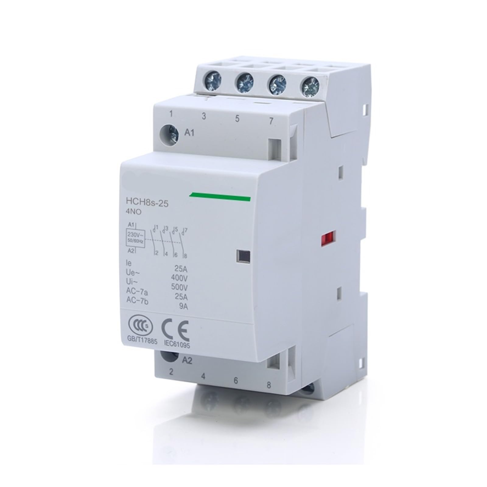 Stycznik modułowy AC 4P 16A 20A 25A 4NO 4NC 50/60Hz 2NO2NC 24V 110 V 220V Automatyczna szyna domowa typ szyny DIN 1 szt. (4P 25A 2NO2NC AC110V)