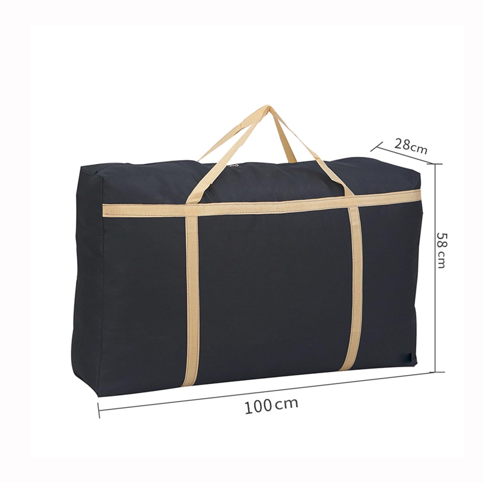 2Pcs 180L Extra Large Storage Bags Waterproof Thickened Sturdy 600D Oxford For Under Bed Storage,Clothes,Bedding Or Traveling And Moving (180L (100 * 58 * 28cm)) - Image 2