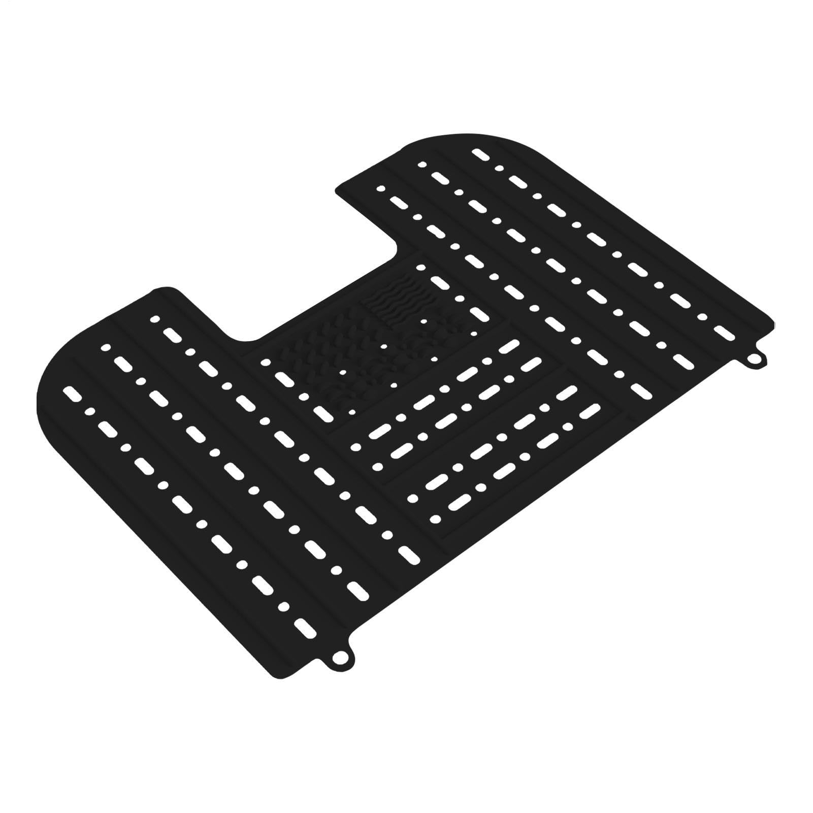 Organizador de maquillaje para fregadero plegable y alfombrilla de silicona de baño