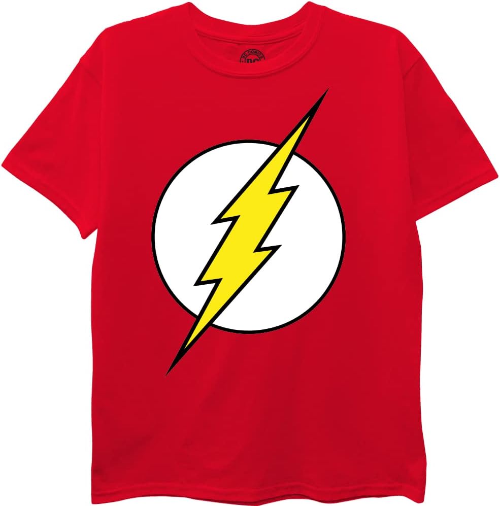DC Comics Unisex-Child Batman, Superman, The Flash 3 Pack Logo T-Shirt Bundle Set - Image 4