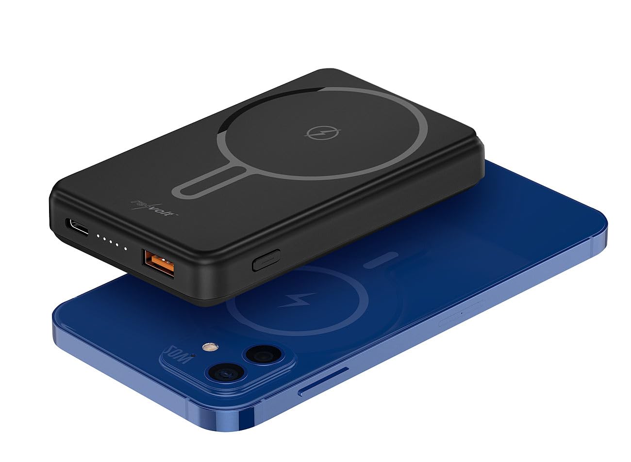 revolt powerbank magnetico: Set da 2 Powerbank Wireless, nero, 10.000 mAh, 22,5 W PD (magsafe per iphone, compatibile Qi, cassaforte)