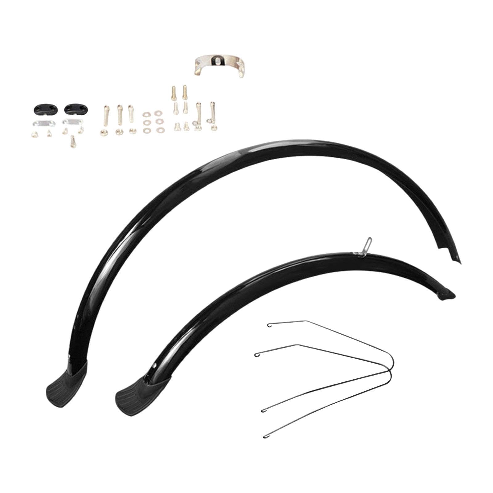 Parafanghi per Bici Guardie Antifango a Montaggio Rapido Set Completo Anteriore E Posteriore Leggeri E Robusti in PVC Adatto per Bici da Città E Pend