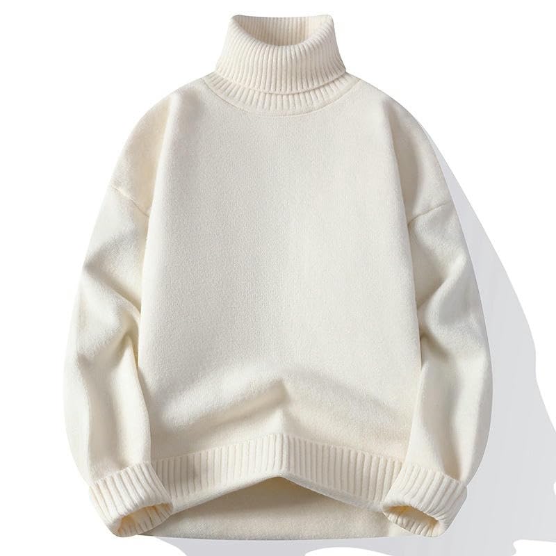 Pull en tricot à col haut idéal pour le bureau et sorties urbaines