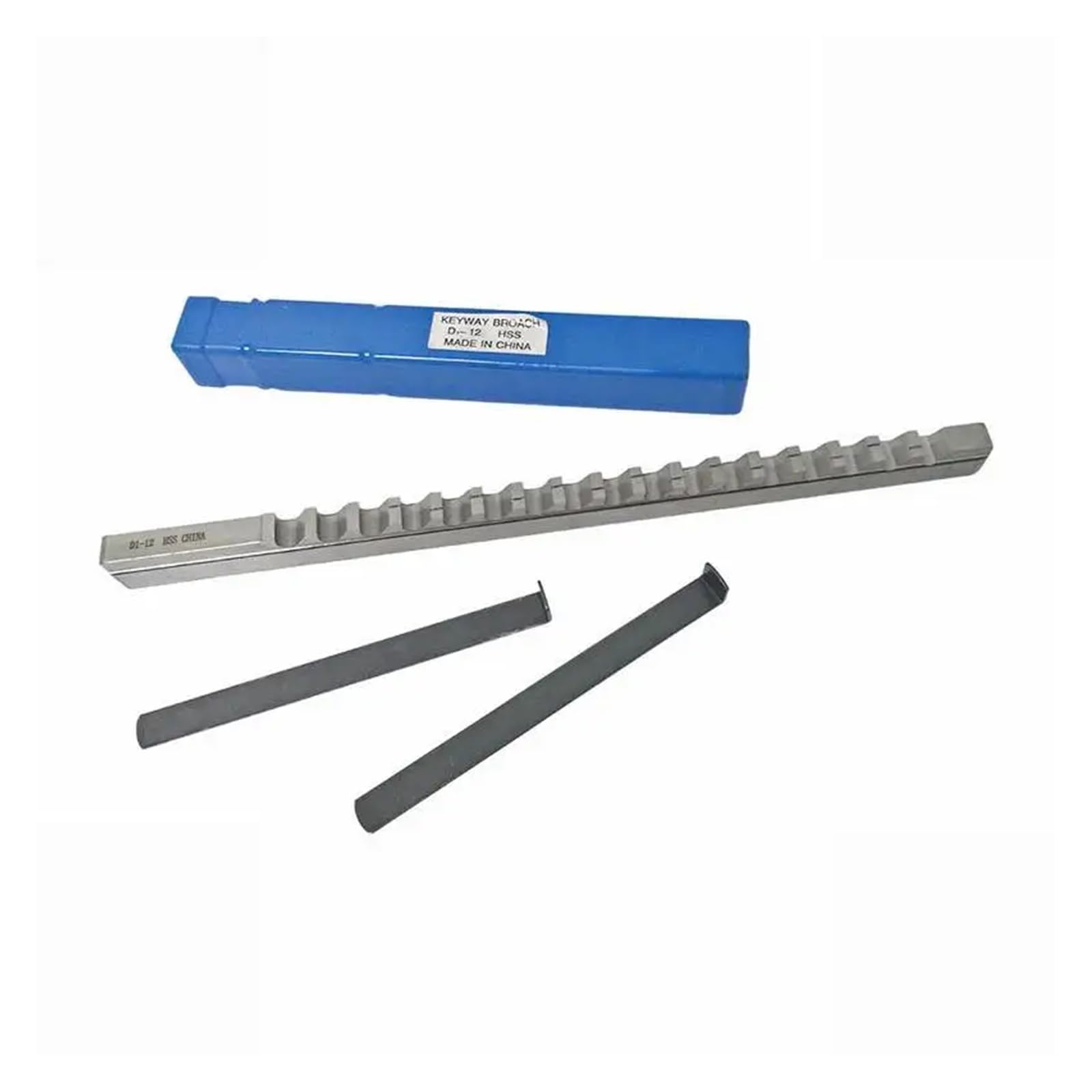 Broccia per chiavetta a Spinta da 10/12/14 mm con spessori, in Acciaio rapido, Misura metrica, utensile da Taglio CNC per Lavorazione Metalli e tornio (Diametro 10 mm)