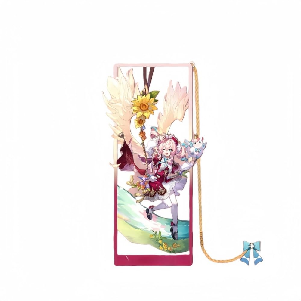 1PC Honkai: Star Rail Figure Metal Bookmark Game Bookmark with Chain Stationery Gift (Hyacinthia) โ image 1