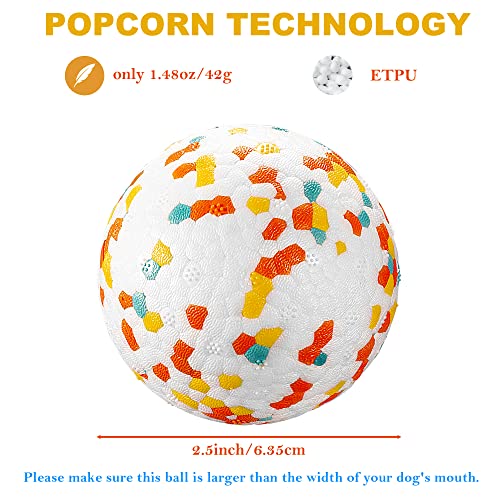 Jerock Dog Balls, Indestructible Dog Toy Ball For Aggressive Chewers, Durable High Elasticity Interactive Ball For Training Dog Catch And Fetch, Light Weight & Floats In Water (2.5Inches, 1Pcs) #TOP5
