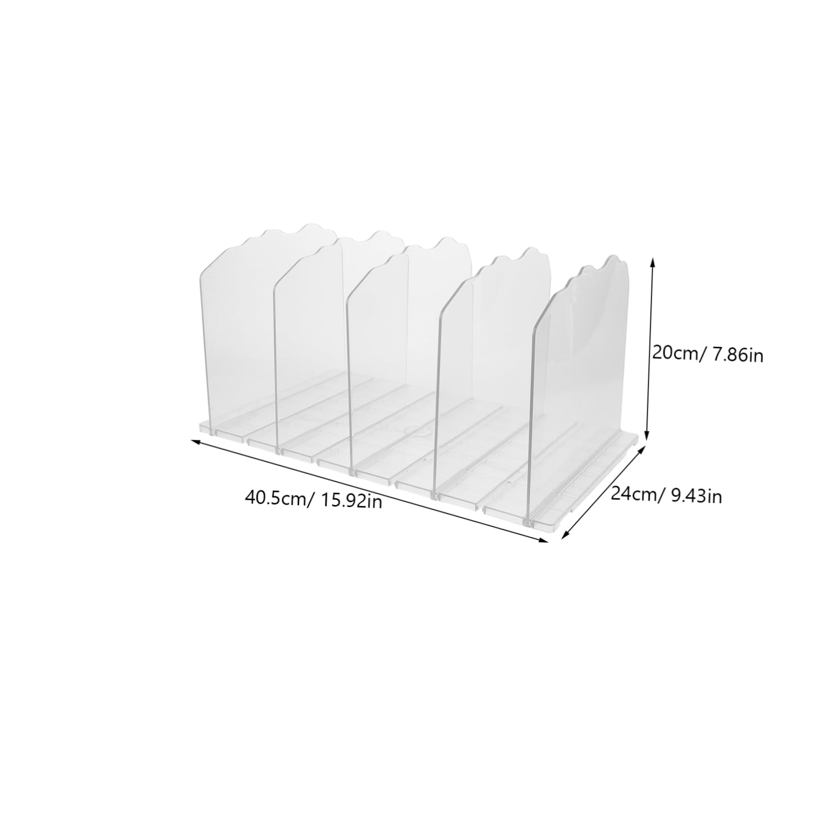 HOLIDYOYO Transparent Bag Storage Rack Versatile Organizer for Books Shopping Bags More Four Slot Design for Easy Access Stability for Closet Desk Home Organization