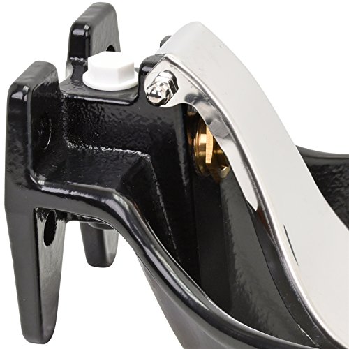 Kerbl Tränkebecken (Farbe schwarz, Wasseranschluss G1/2“, Fassungsvermögen 1,45 L, Druckzunge Edelstahl, Tränke) 221500