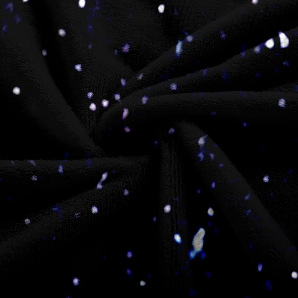 Manta De Franela De Microfibra 150X200Cm Manta De Felpa Suave para Sofá Cama 3D Paisaje Estrellado Colorido Impresión Patrón Manta Polar Invierno Gruesa Y Esponjosa Caliente Transpirable