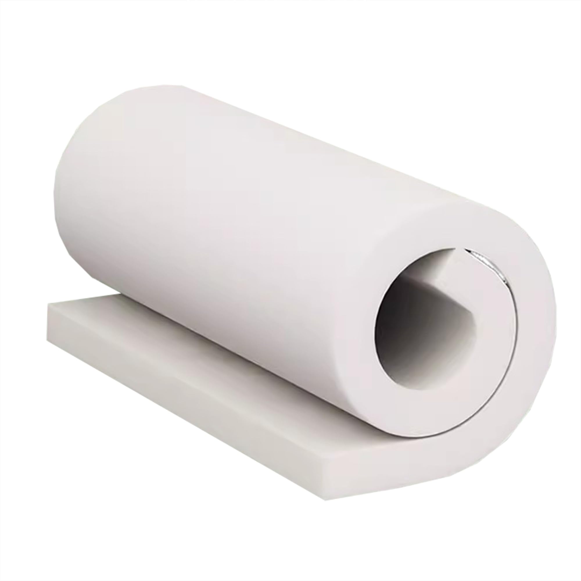 Espuma firme blanca de alta densidad, relleno de espuma de repuesto para tapicería, acolchado de espuma para sillones, ventanas, asientos, cojines de sofá y suelo (grosor de 10 cm, 90 x 45