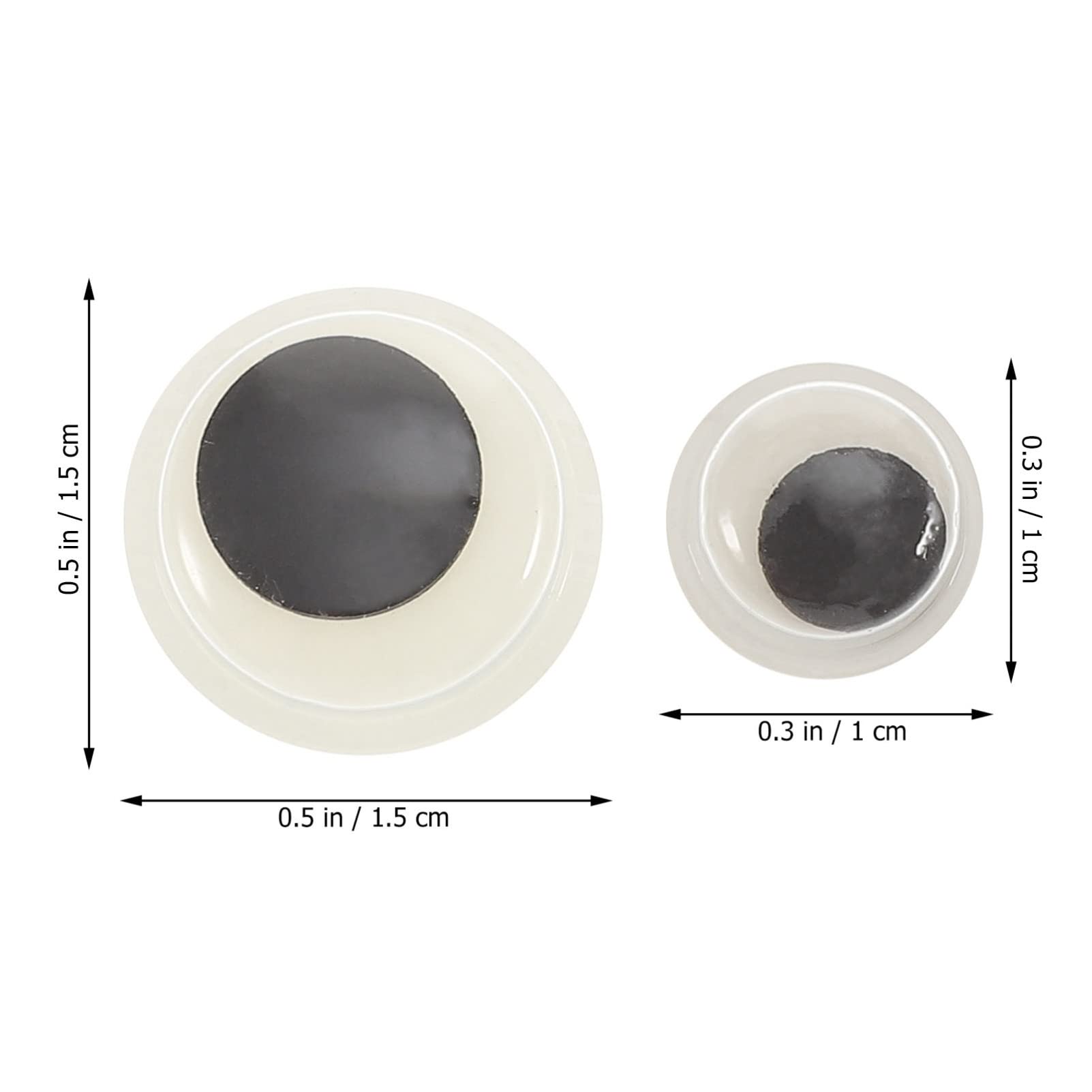 Uonlytech Realistic Plastic Eyeballs 200pcs Glow-in-The-Dark Eye Balls for Crafts Great for Halloween Ornaments
