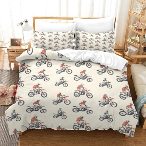 Housse de Couette Hypoallergique Microfibre Anti-Acarien Lit Super King 260x220