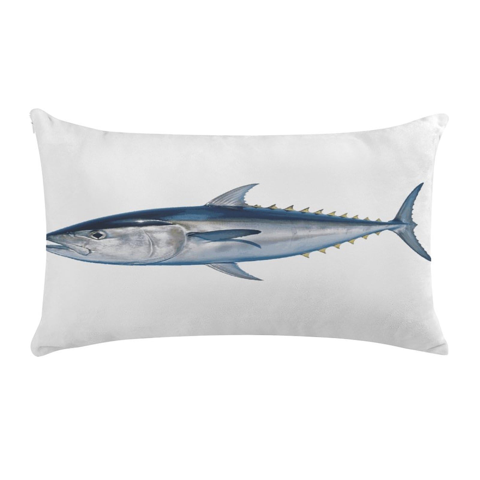 LDGSUPH Tuna Thunnus Throw Pillow Cover with Zipper Long Throw Pillow Case Anti-Fading Pillow Protector Super Soft Decorative Cushion Case Exquisite Plush Pillowcase12 X 20 in