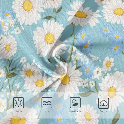 Wusikd White Daisies Girls' Underwear Cotton Girls Briefs Soft Toddler Underwear 2T3