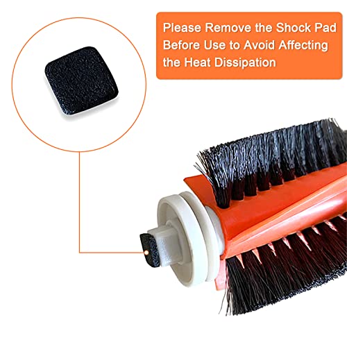 ABC life Zubehör für Xiaomi Saugroboter, 2 Zentralbürste& 6 Seitenbürste& 1 Reinigungshilfe& 4 HEPA Filters,Staubsauger-teile Ersatzteile für Xiaomi Mi Robot und Cleaner Roborock S50 S51 S6(19-Teilig) – Bild 3