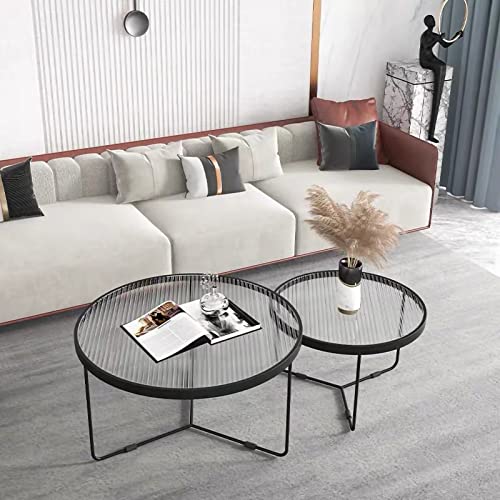 Mesa auxiliar de cristal, moderna mesa auxiliar redonda con parte superior de vidrio templado, patas de metal resistentes, mesa auxiliar única para sala de estar, apartamento, cafetería, bar